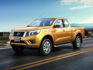 Картинка автомобили nissan datsun желтый np300 2014г th-spec cab king navara