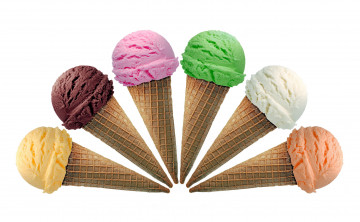 Картинка еда мороженое +десерты рожок лакомство вафельный