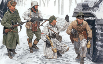Картинка рисованные армия солдаты