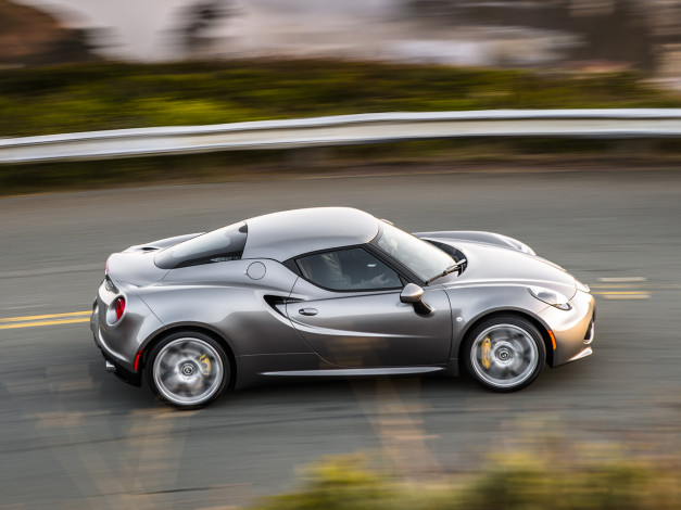 Обои картинки фото автомобили, alfa romeo, 2015г, alfa, romeo, 4c, us-spec, 960, темный