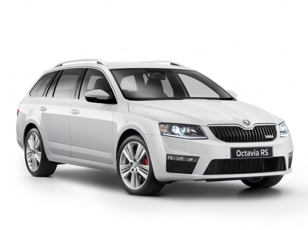 Обои картинки фото автомобили, skoda, octavia, rs, wagon, э5e, 2014г, светлый