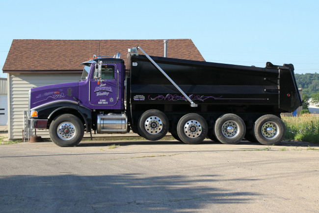 Обои картинки фото peterbilt dump truck, автомобили, peterbilt, грузовик, тяжёлый