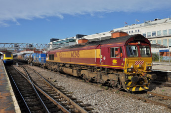 Картинка техника поезда состав локомотив рельсы железная дорога
