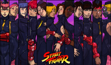 Картинка street+fighter видео+игры персонажи девушки взгляд фон
