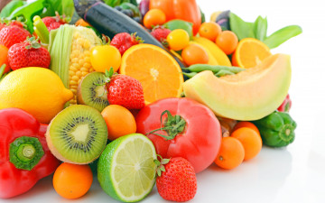 Картинка еда фрукты+и+овощи+вместе овощи vegetables berries fruits fresh фрукты ягоды цитрусы киви