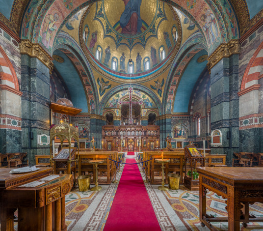 Обои картинки фото st sophia greek orthodox cathedral,  london, интерьер, убранство,  роспись храма, храм, католицизм