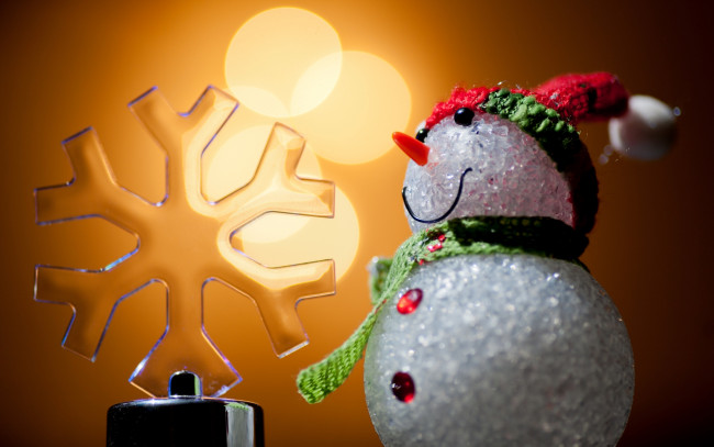 Обои картинки фото праздничные, снеговики, праздник, игрушка, снеговик
