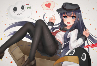 обоя аниме, kantai collection, девушка, взгляд, фон