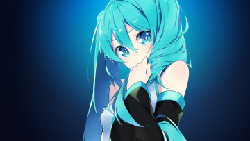 Картинка аниме vocaloid волосы взгляд девушка