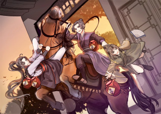 Картинка аниме mo+dao+zu+shi вэй усянь цзян чэн не хуайсан кувшины лошадь