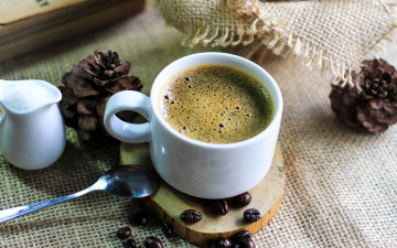 Картинка еда кофе +кофейные+зёрна шишки зерна сахар