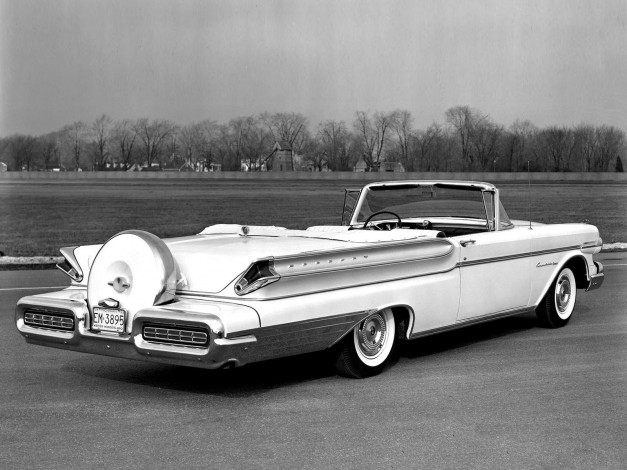 Обои картинки фото 1957, mercury, turnpike, cruiser, convertible, автомобили