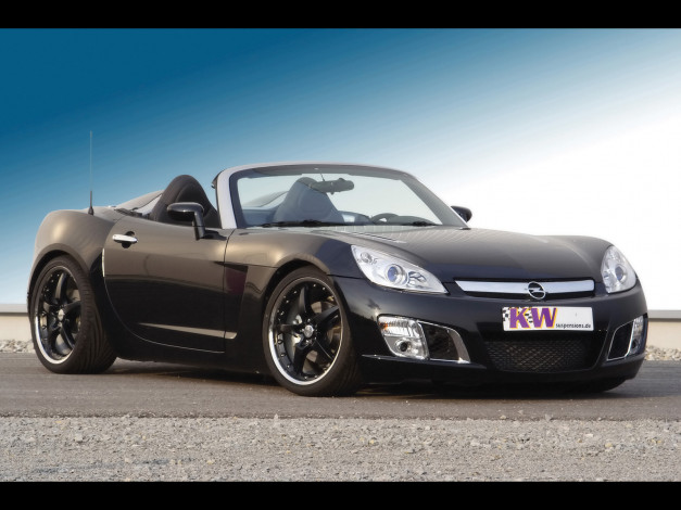 Обои картинки фото 2007, opel, gt, with, kw, coilover, suspension, v3, автомобили