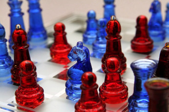 Картинка разное настольные игры азартные шахматы фигуры синий красный
