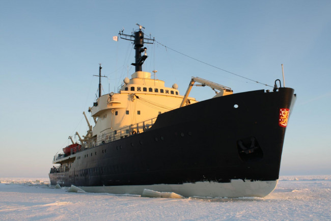 Обои картинки фото корабли, ледоколы, север, лёд