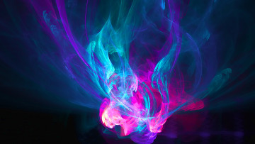 Картинка 3д графика abstract абстракции огонь розовый голубой фиолетовый узоры