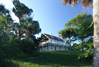 Картинка флорида ок хилл города здания дома лужайка деревья дом