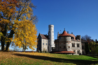 Картинка германия лихтенштайн города дворцы замки крепости замок