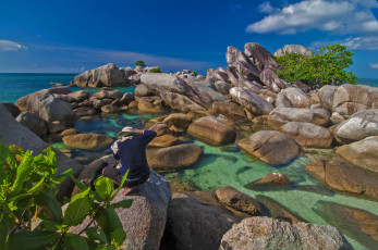 Картинка indonesia природа камни минералы индонезия море