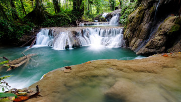 Картинка salodik waterfall luwuk central sulawesi indonesia природа водопады сулавеси индонезия каскад лес камни