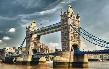 обоя london, tower, bridge, города, лондон, великобритания, темза, тауэр, мост