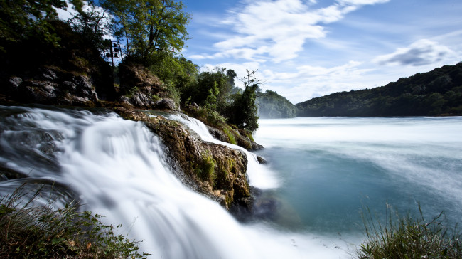 Обои картинки фото rhine, falls, switzerland, природа, водопады, рейнский, водопад, щвейцария, река