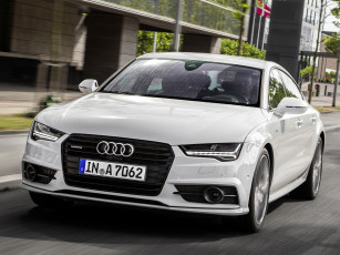 Картинка автомобили audi 3-0 tdi sportback a7 серый 2014г ultra