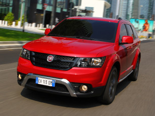 Картинка автомобили fiat freemont красный 2014г 345 cross