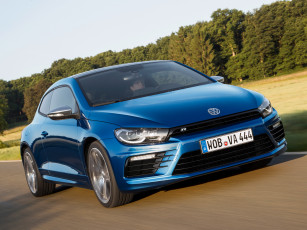 Картинка автомобили volkswagen синий 2014г scirocco r