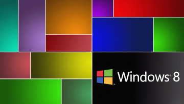 обоя компьютеры, windows 8, эмблема, операционная, система, 8, windows, цвет, логотип