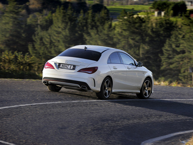 Обои картинки фото автомобили, mercedes-benz, светлый, 2014г, c117, au-spec, 4matic, cla, 250, sport