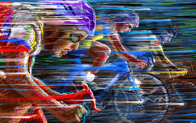 Обои картинки фото спорт, 3d, рисованные, гонка