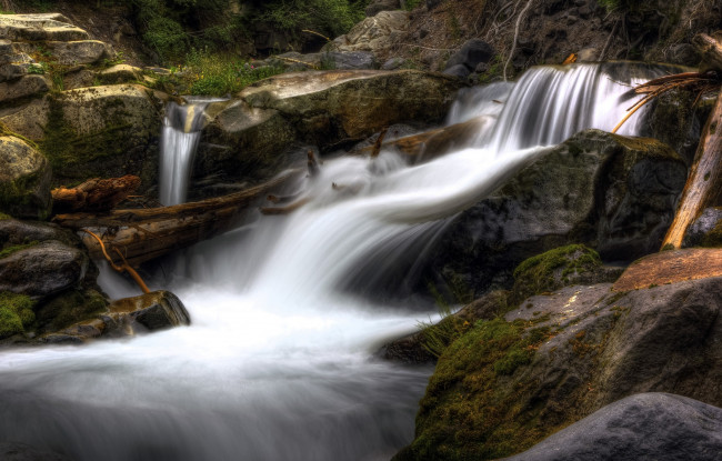 Обои картинки фото природа, водопады, река, пороги, скалы