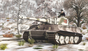 Картинка 3д+графика армия+ military танк