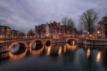 Картинка amsterdam города амстердам+ нидерланды каналы