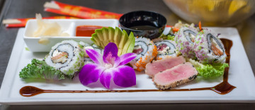 Картинка еда рыба +морепродукты +суши +роллы роллы цветок орхидея мясо