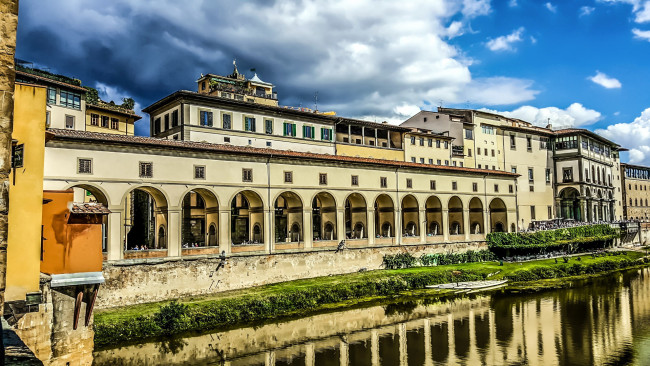 Обои картинки фото uffizi gallery, города, флоренция , италия, uffizi, gallery