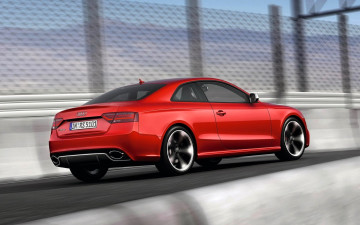 Картинка audi+rs5 автомобили audi красный забор