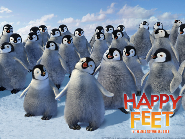 Обои картинки фото мультфильмы, happy, feet