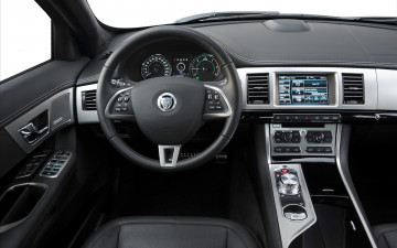 Картинка jaguar xf diesel 2012 автомобили спидометры торпедо