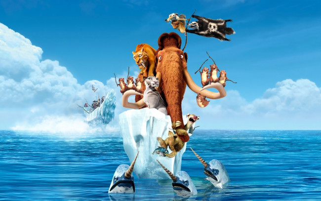 Обои картинки фото мультфильмы, ice, age, continental, drift, ледниковый, период, 4