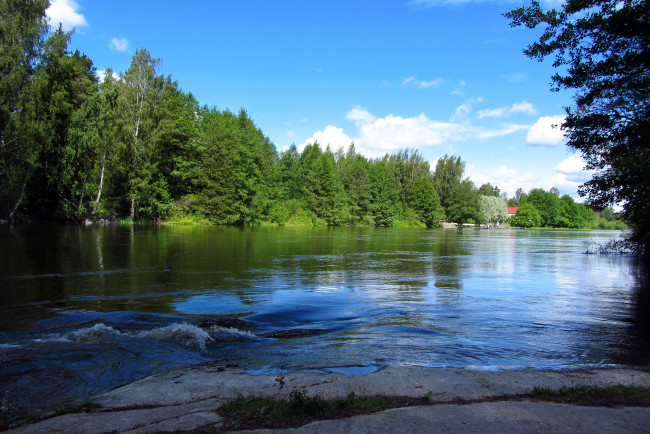 Обои картинки фото langinkoski, finland, кюми, природа, реки, озера