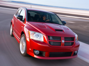 Картинка автомобили dodge красный pm eu-spec caliber srt4