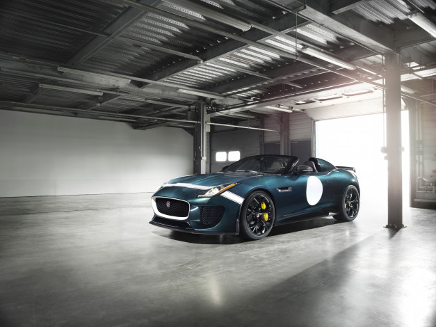 Обои картинки фото 2014 jaguar f-type project 7, автомобили, jaguar, тюнинг, синий