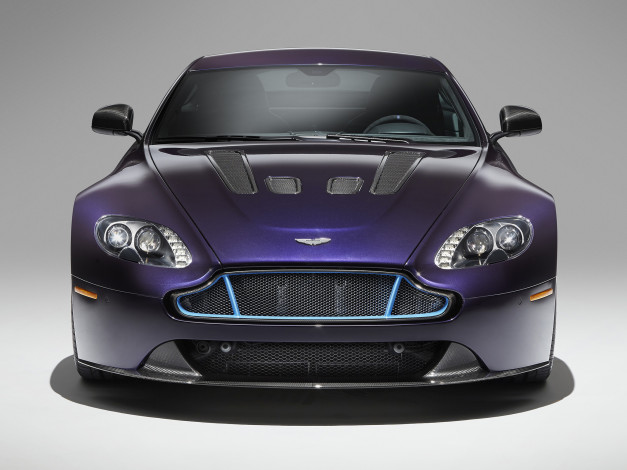 Обои картинки фото автомобили, aston martin, 2014г, aston, martin, v12, vantage, s, us-spec, сиреневый