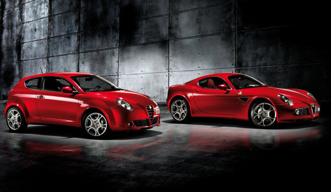 Обои картинки фото 2008 alfa romeo mito, автомобили, alfa romeo, alfa, romeo, хетчбэк, седан, металлик, красный, два, mito