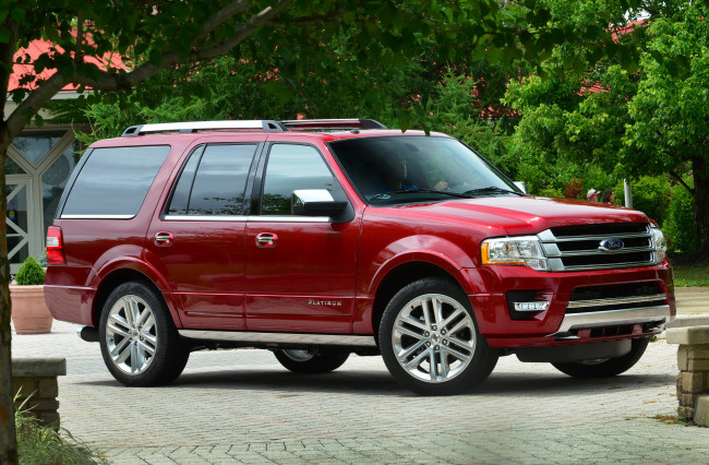 Обои картинки фото 2015 ford expedition, автомобили, ford, красный, expedition
