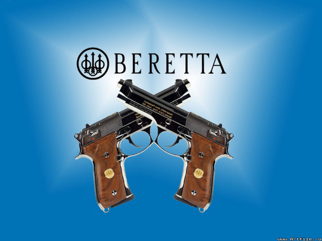 Обои картинки фото dual, beretta, оружие, пистолеты