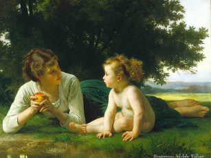 обоя william, adolphe, bouguereau, рисованные