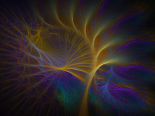 Картинка 3д графика fractal фракталы тёмный фрактал цвета узор
